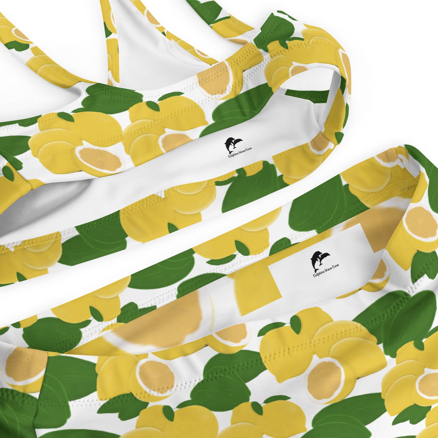 high waisted bikini with lemons