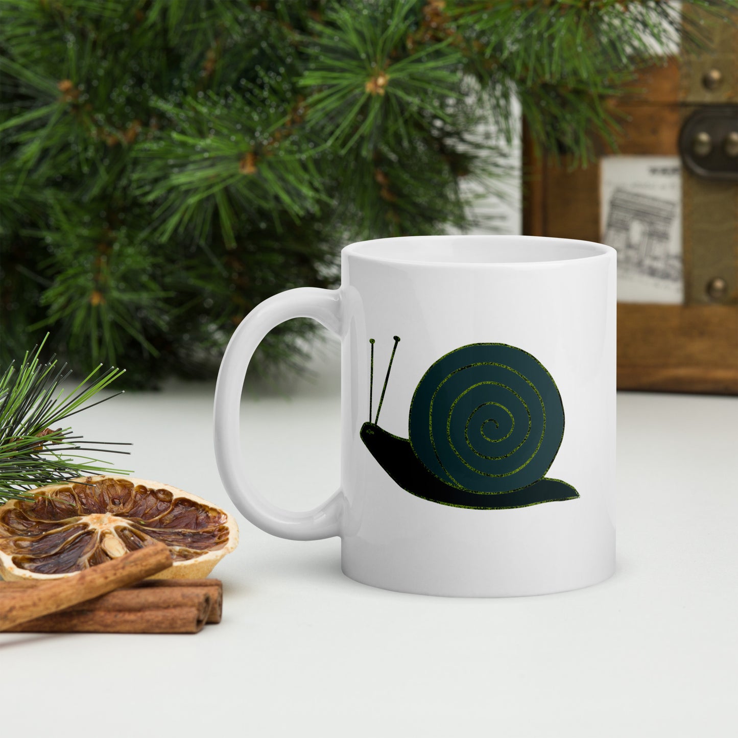Snail coffee mug featuring a whimsical snail design. Perfect for earth day, housewarmings, birthdays,Valentines,Thanksgiving, Christmas, Father’s Day & Mother’s Day.