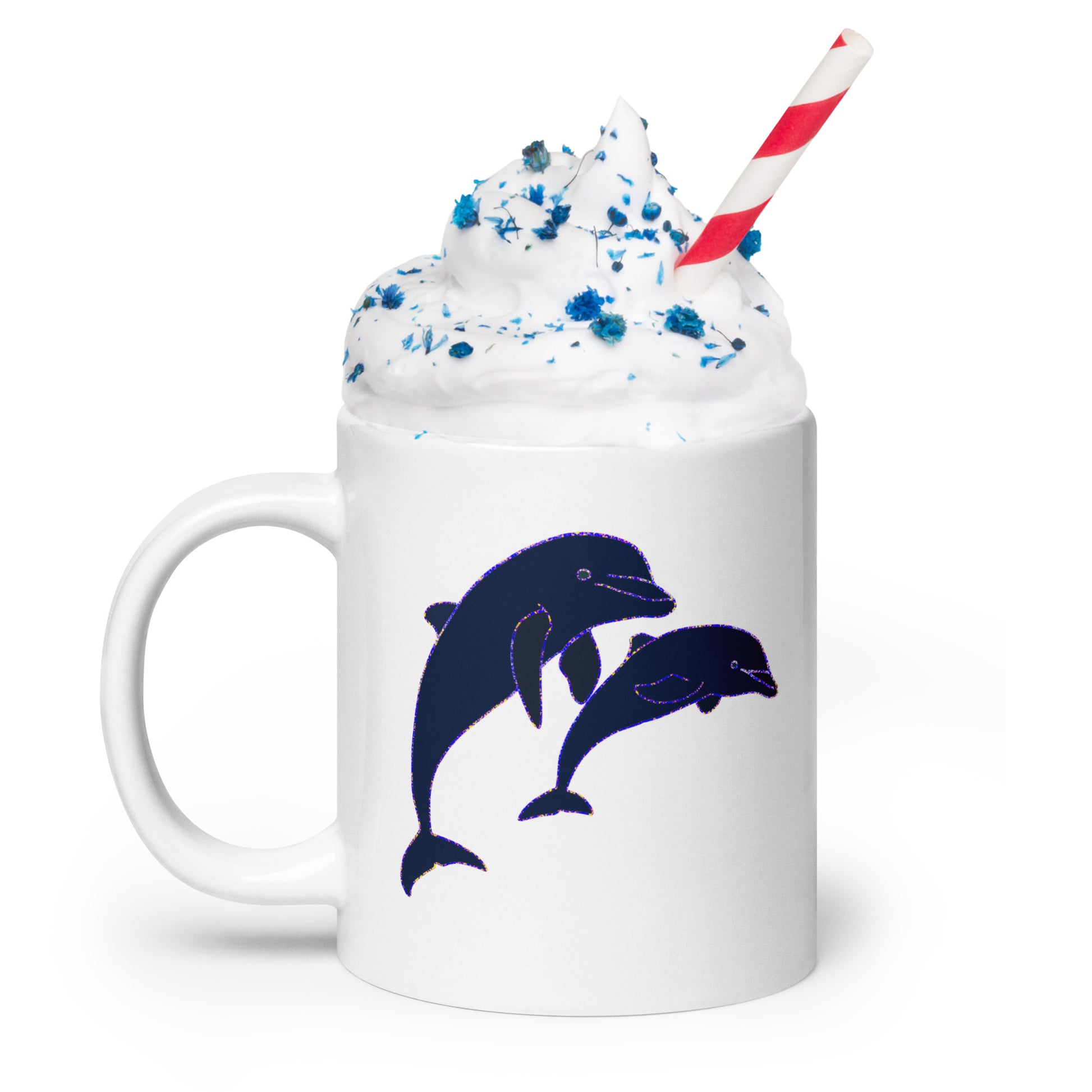 Dolphins Ceramic Mug. Perfect gift for earth day, housewarmings, birthdays,Valentines,Thanksgiving, Christmas, Father’s Day and Mother’s Day.
