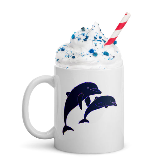 Dolphins Ceramic Mug. Perfect gift for earth day, housewarmings, birthdays,Valentines,Thanksgiving, Christmas, Father’s Day and Mother’s Day.