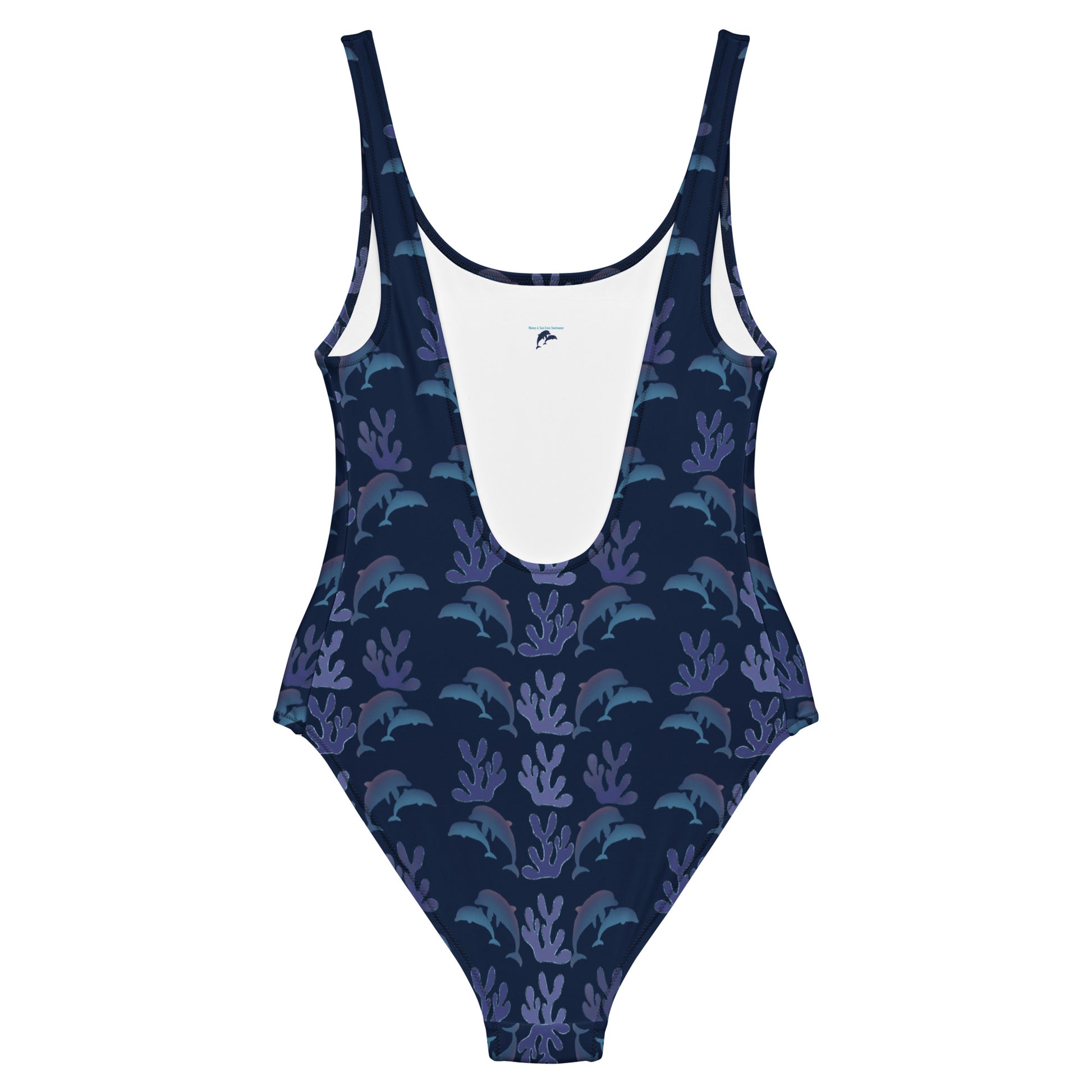 coral reef dolphins on navy