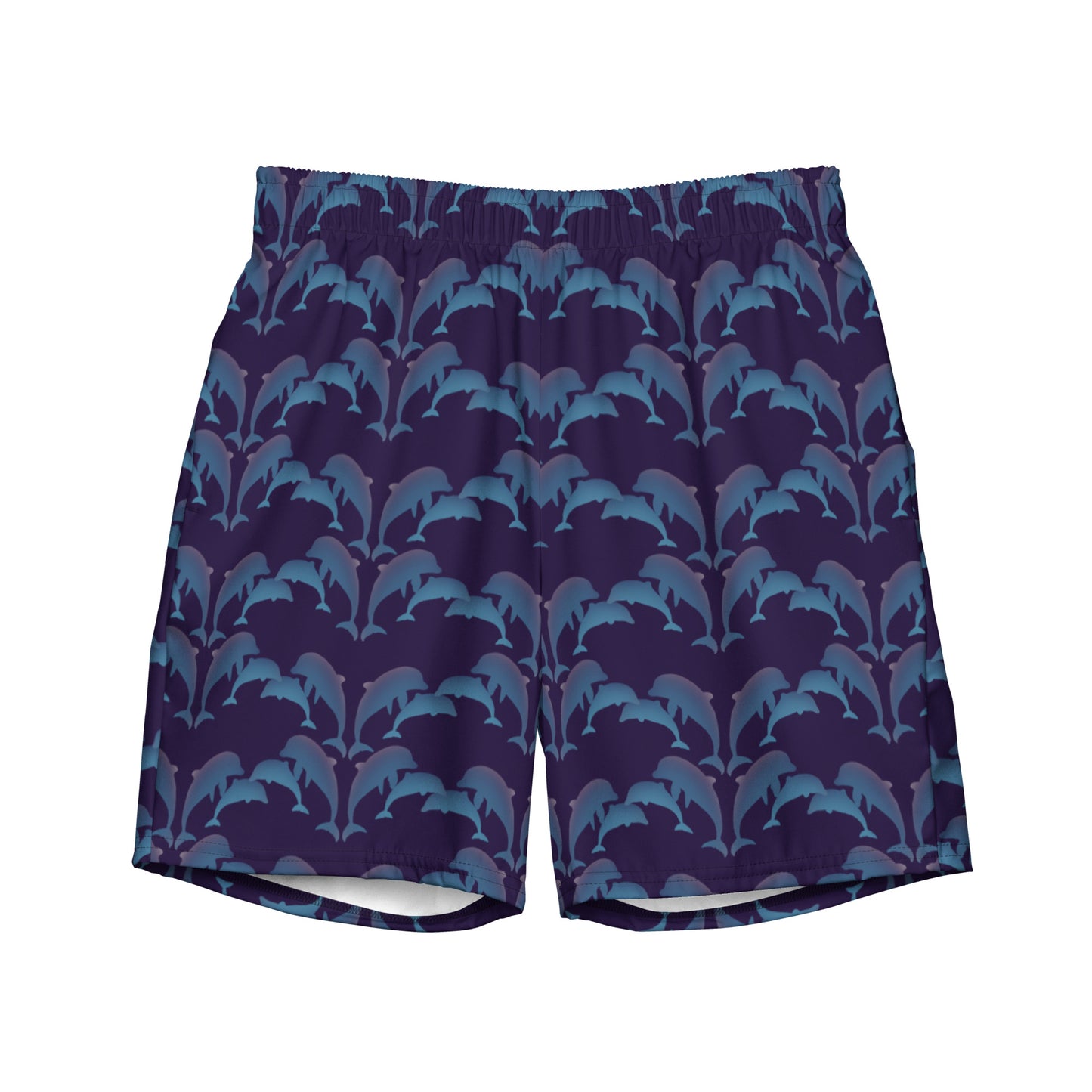 dolphins swim trunks in purple