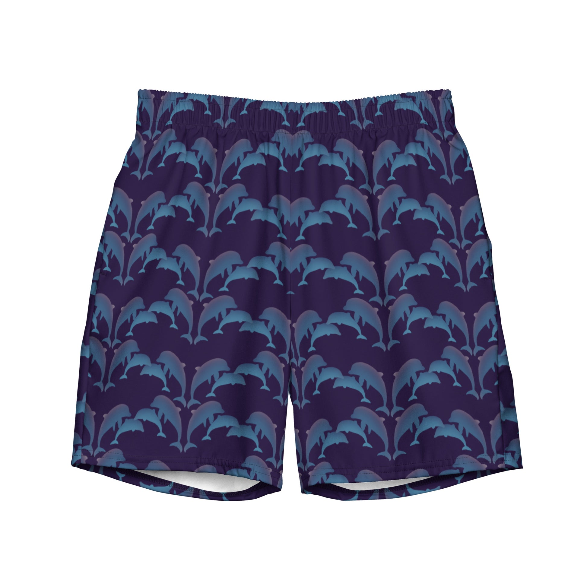 dolphins swim trunks in purple