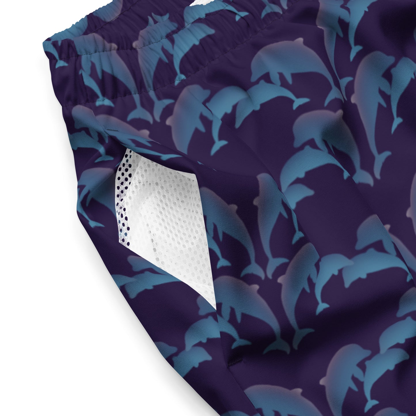 dolphins swim trunks in purple