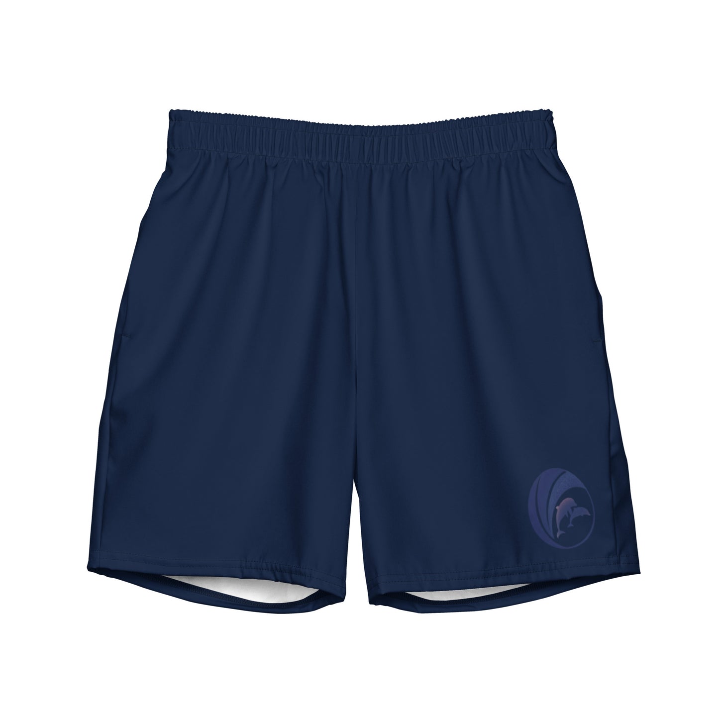 dolphins wave swim trunks in navy