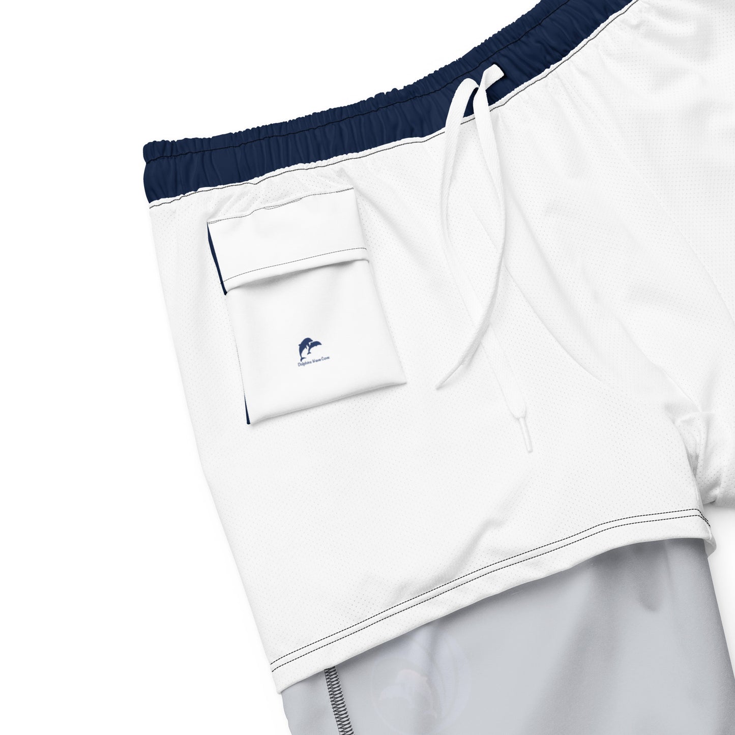 dolphins wave swim trunks in navy