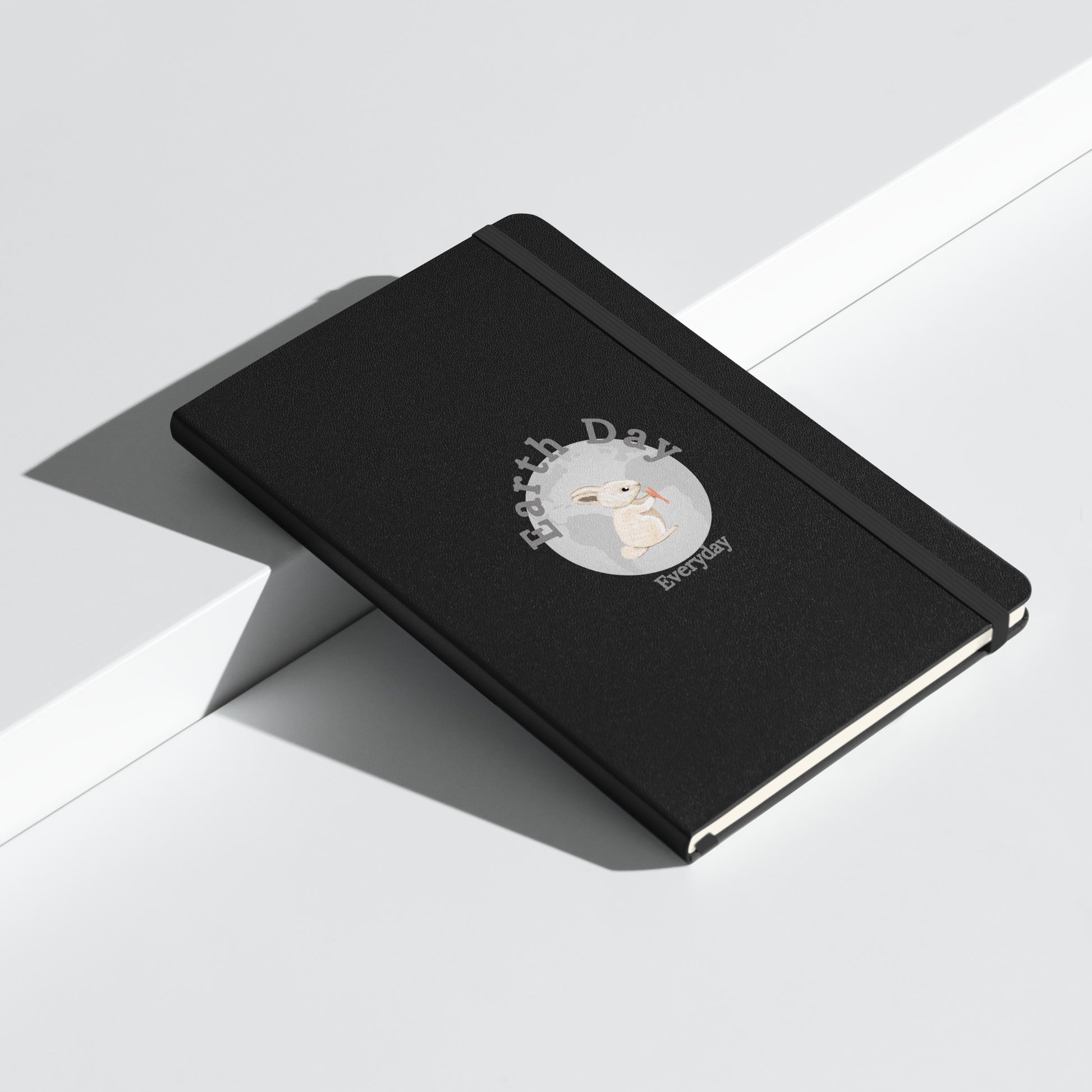 Earth Day Everyday Rabbit Hardcover Bound Notebook. This is a perfect gift for earth day, housewarmings and birthdays.