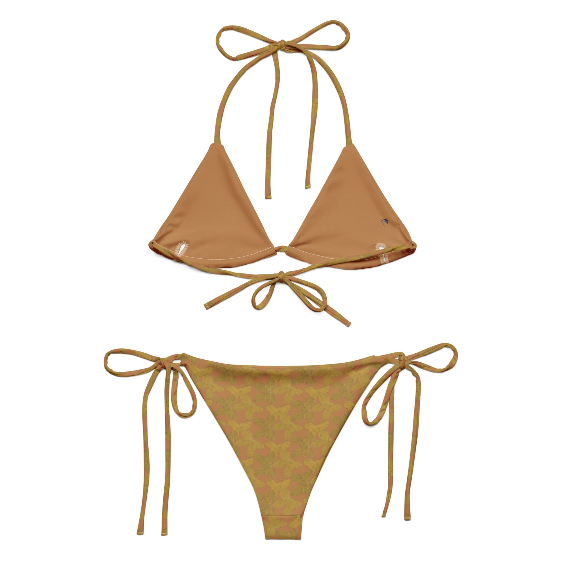 gold butterfly string bikini triangle