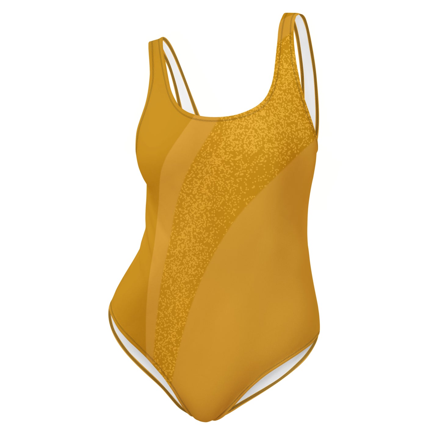 gold waves one piece swimsuit