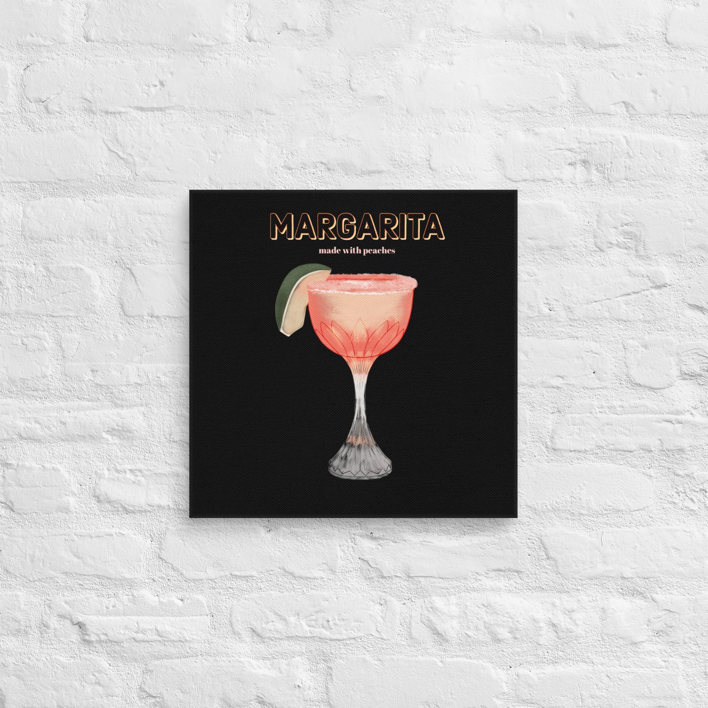 Margarita cocktail wall art canvas