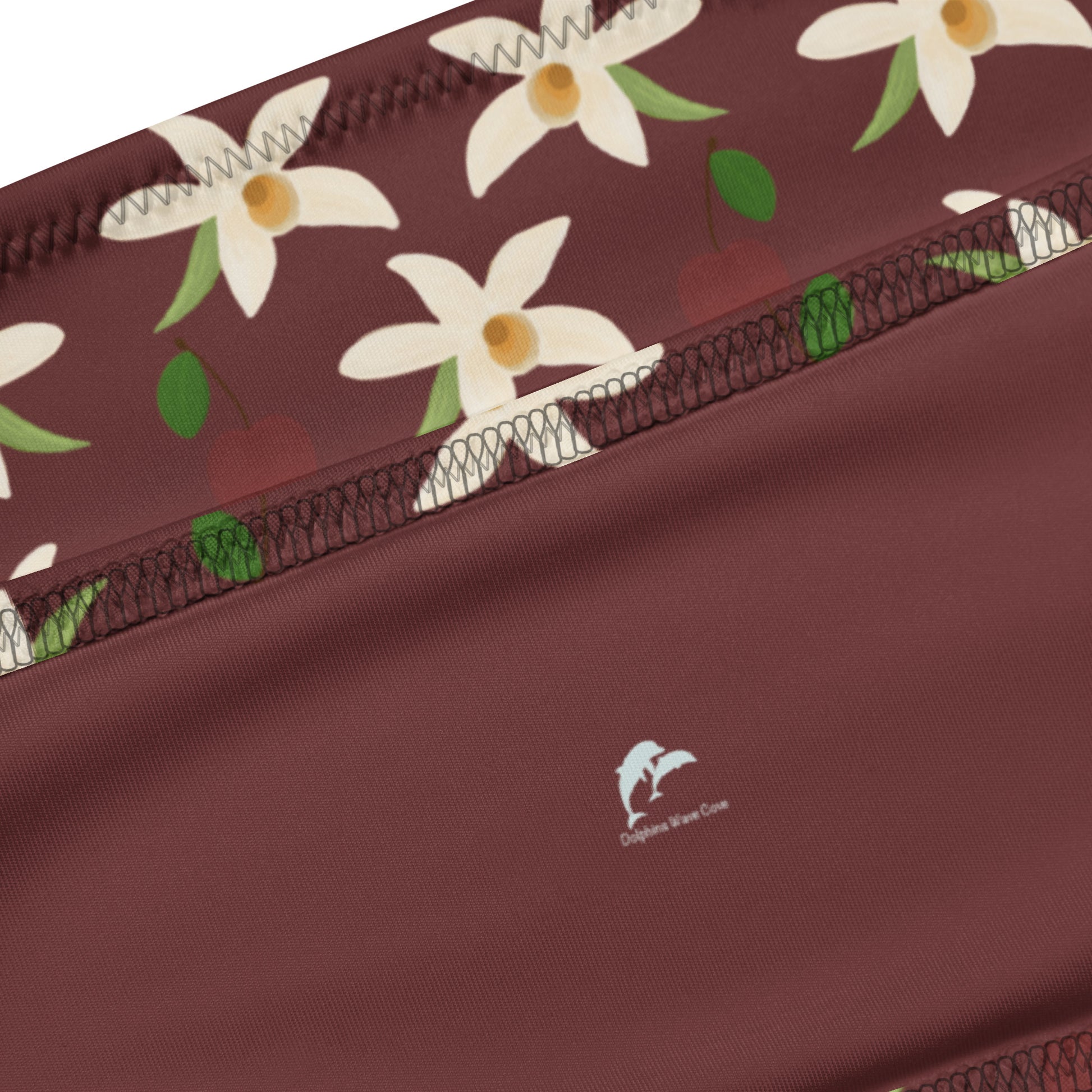 orchids cherry bandeau bikini