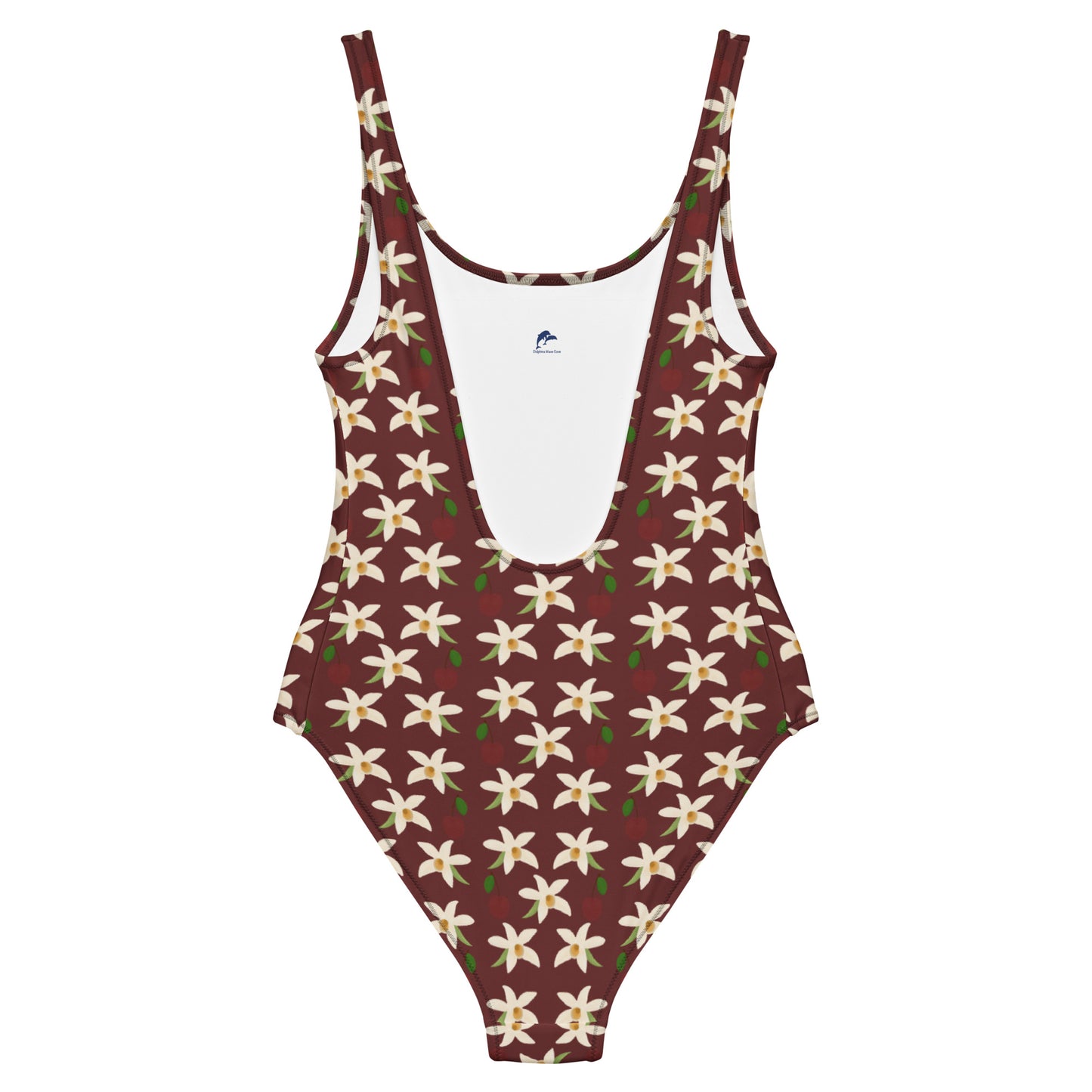 orchids cherry one-piece swimsuit