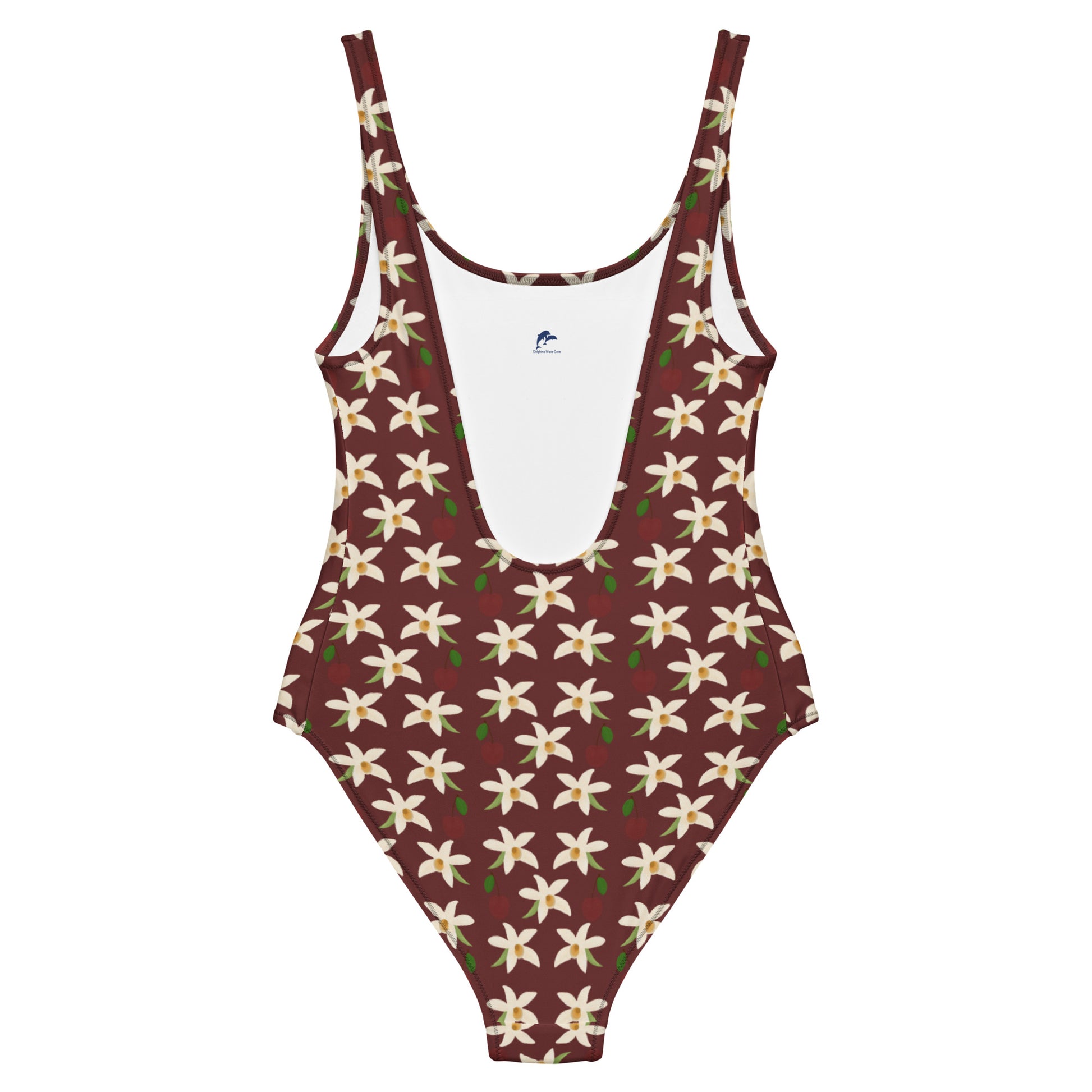 orchids cherry one-piece swimsuit
