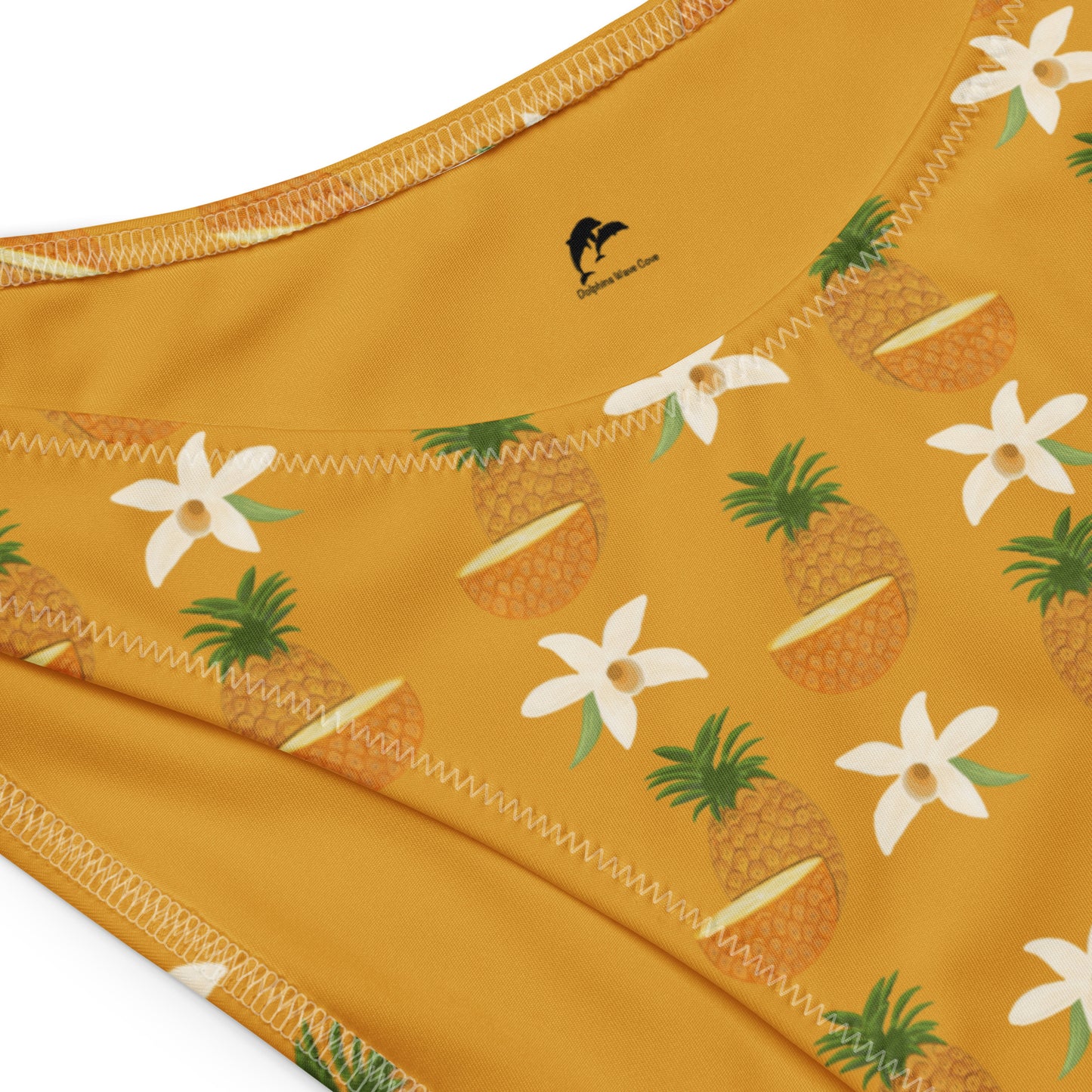 bandeau bikini with pineapple