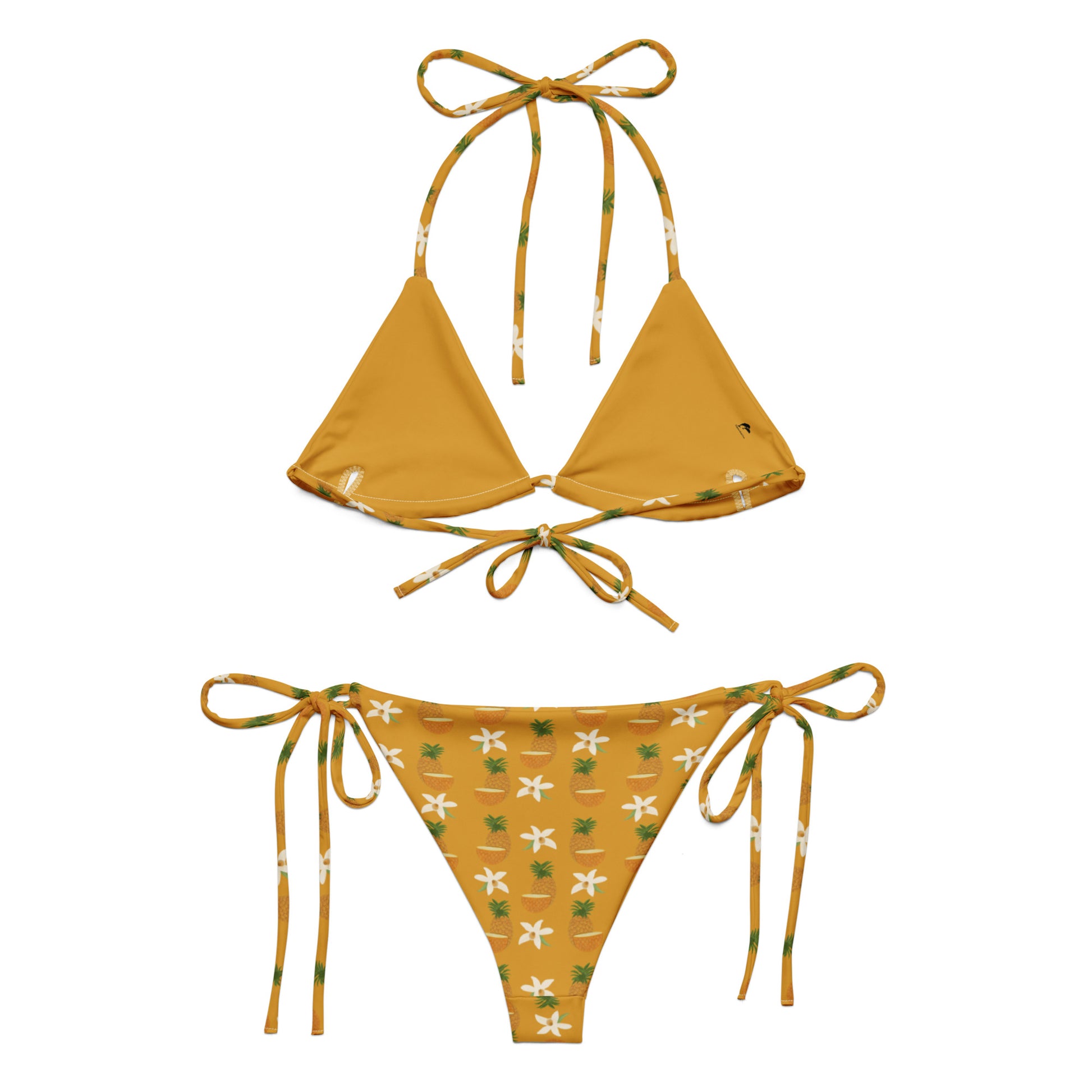 string bikini with pineapple