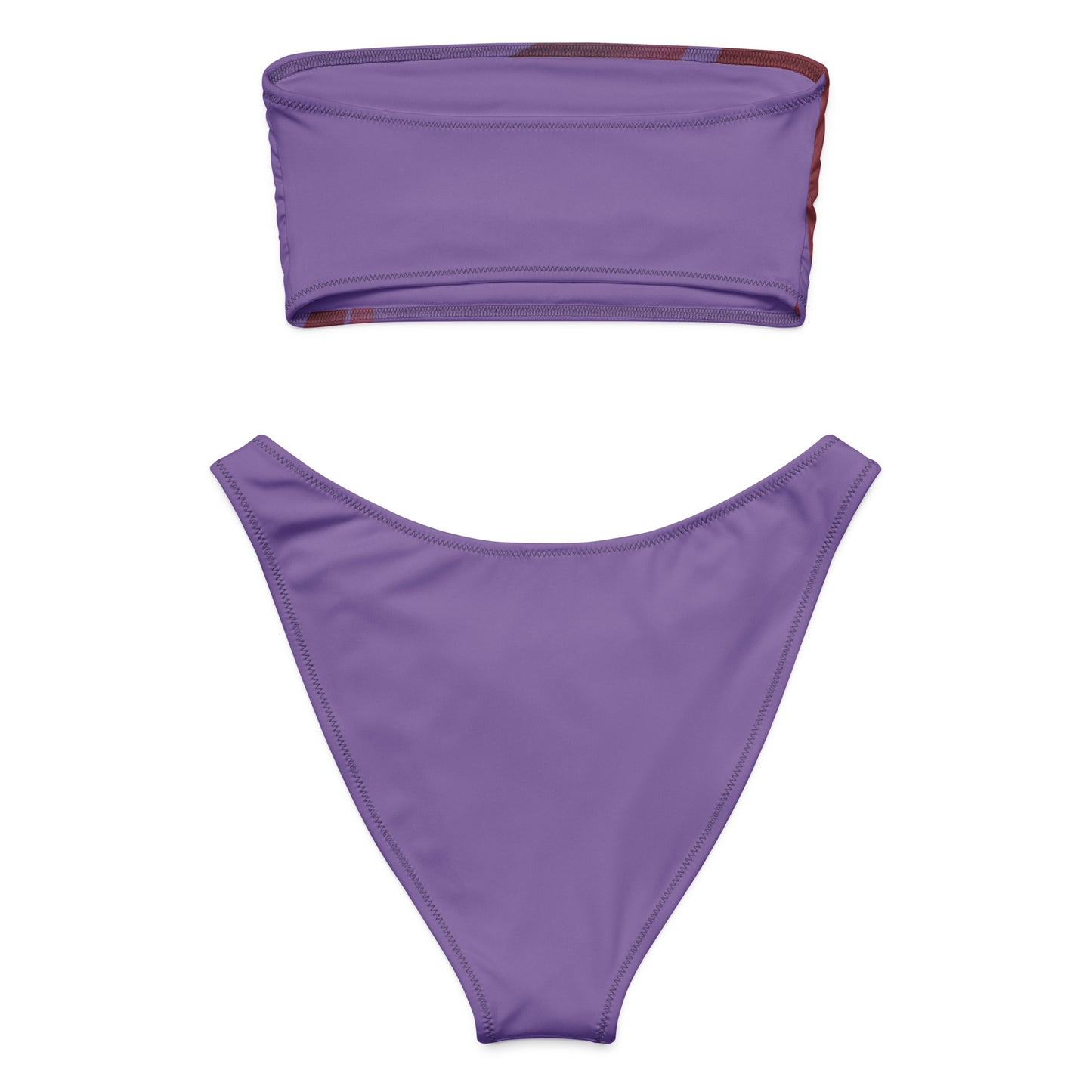 pink waves bandeau bikini