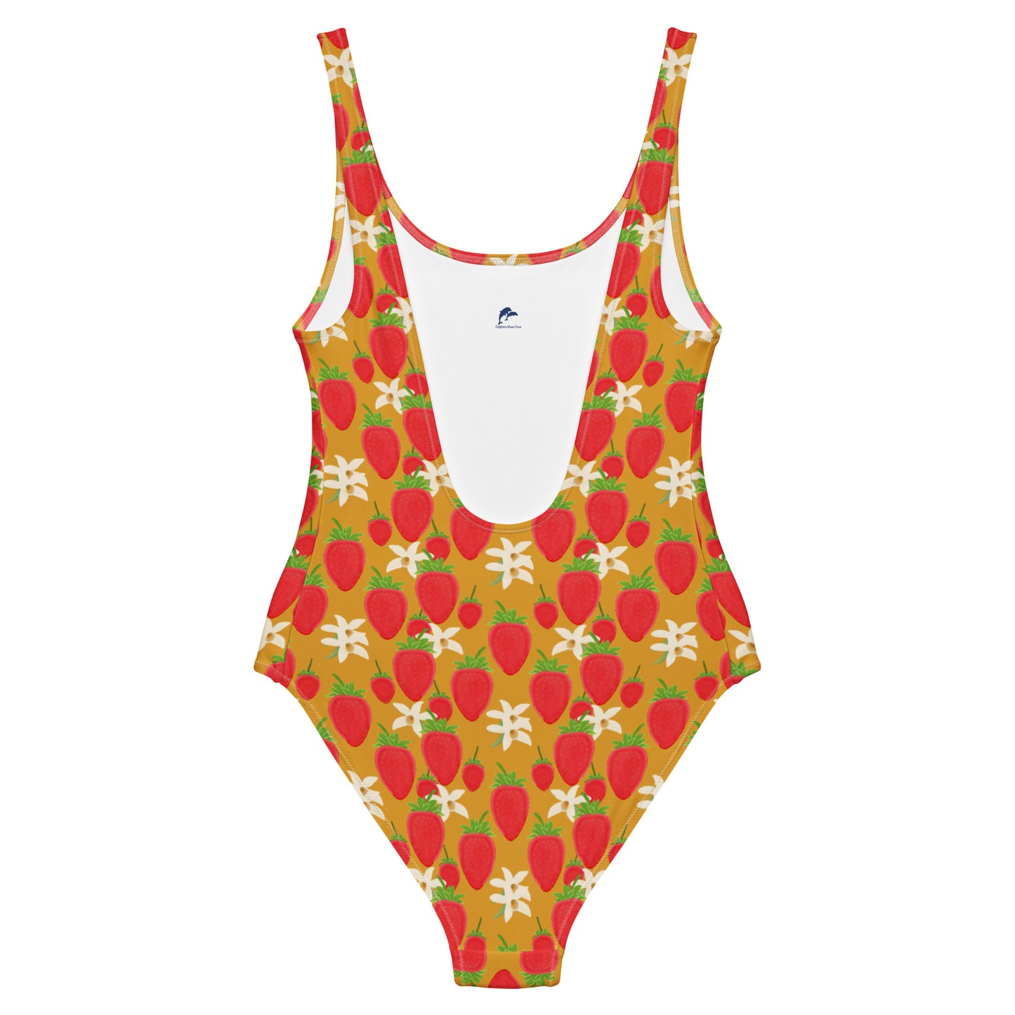 strawberry orchids one-piece swimsuit
