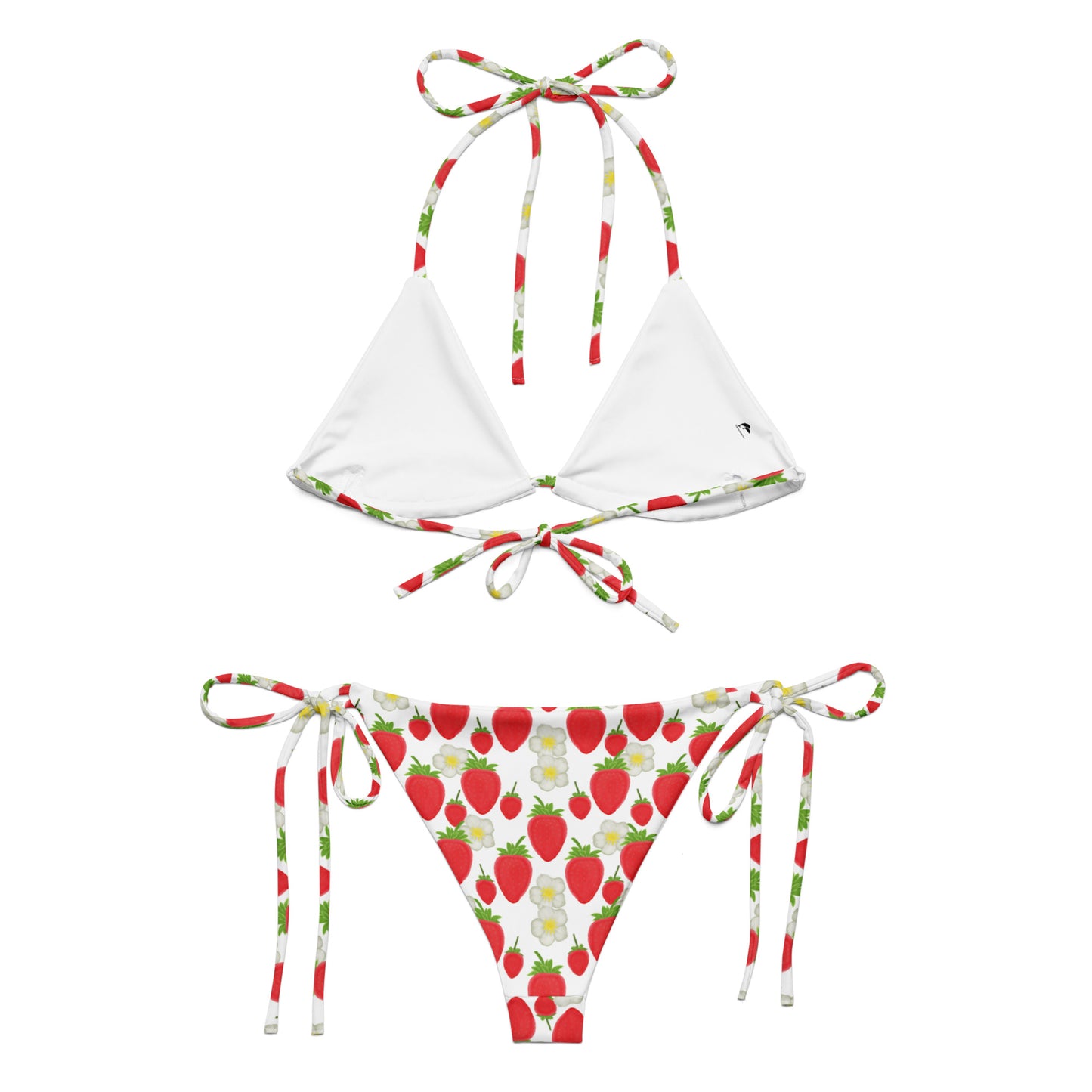 string bikini with strawberry