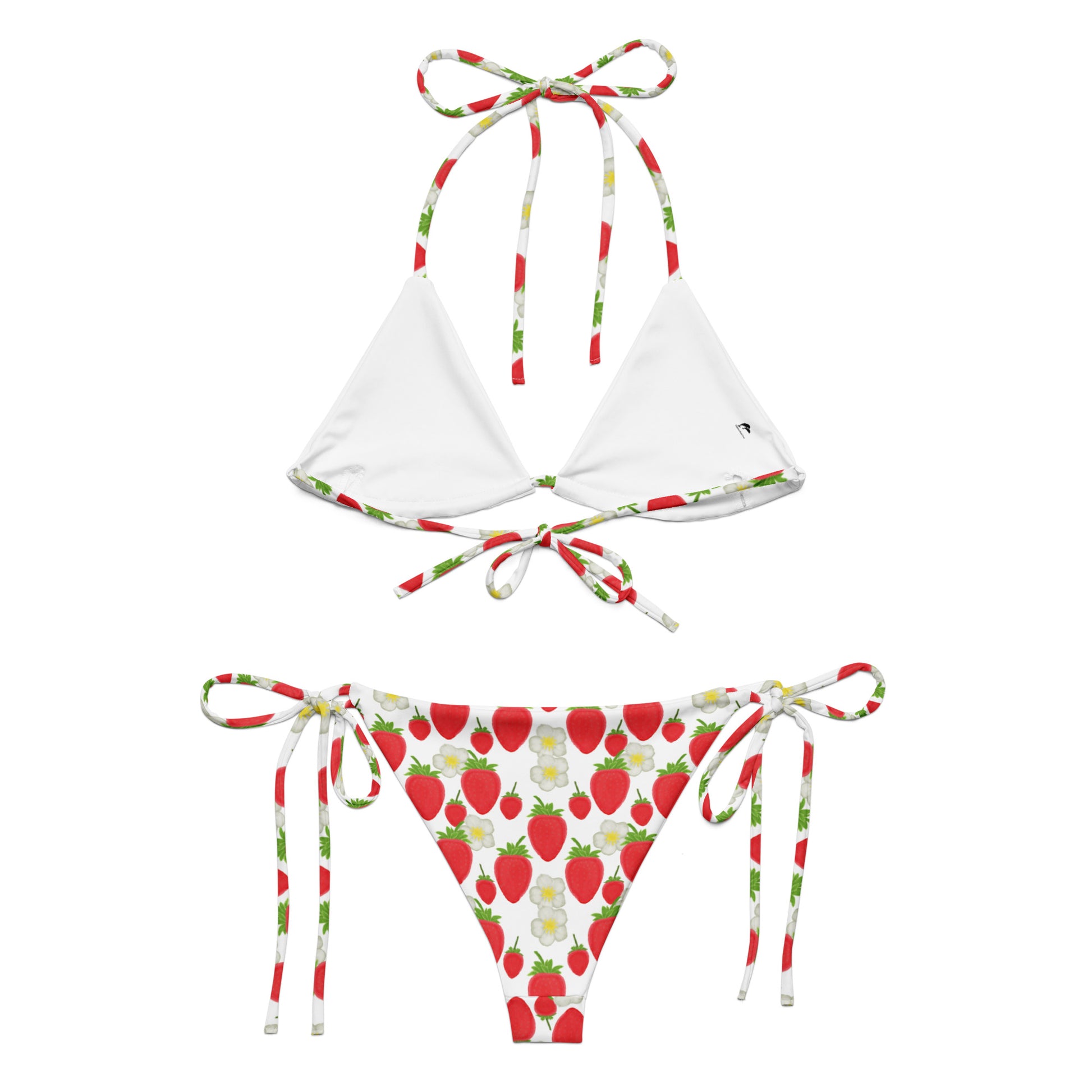 string bikini with strawberry
