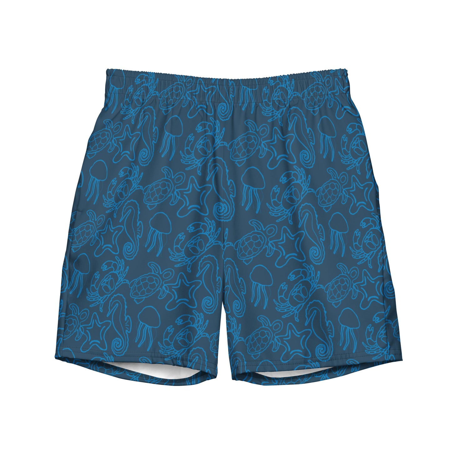 underwater seascape swim trunks in ocean