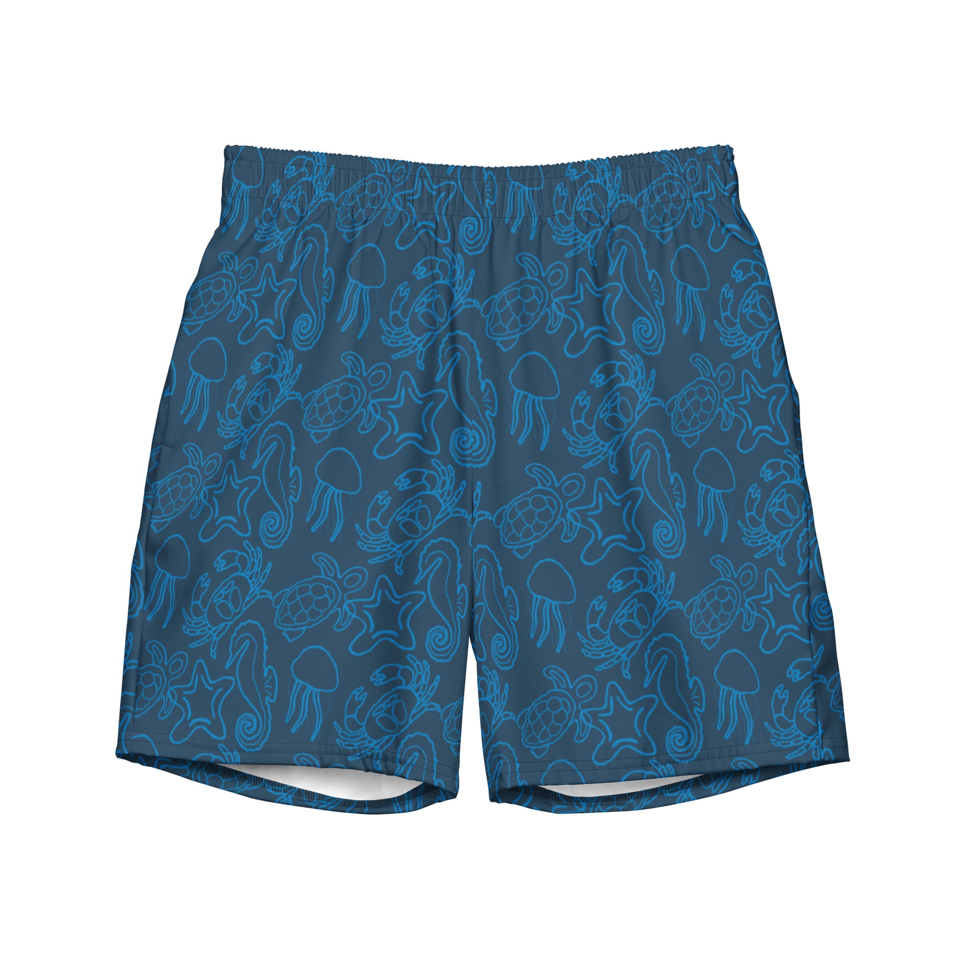underwater seascape swim trunks in ocean
